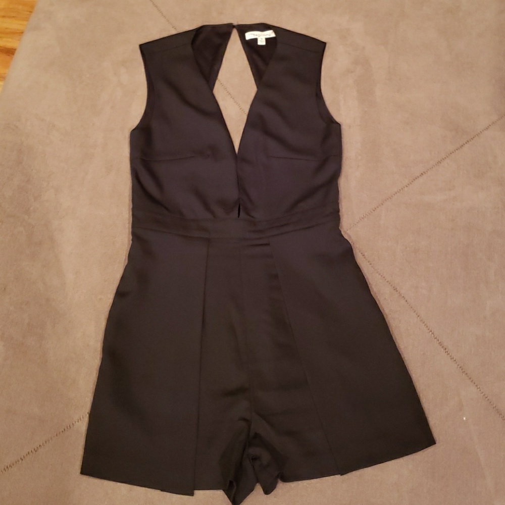 Sexy Plunge Neck Short Romper.